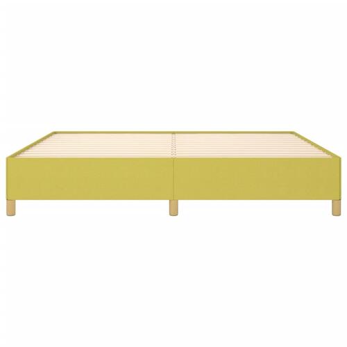 Sengeramme uden madras Grøn 200x200 cm Stof