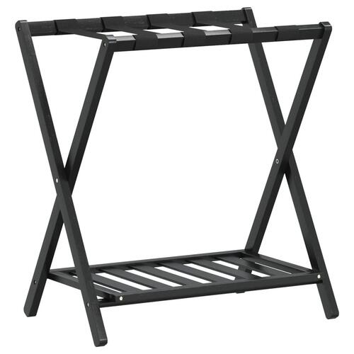 Kuffertbænk 68x38x58 cm bambus sort