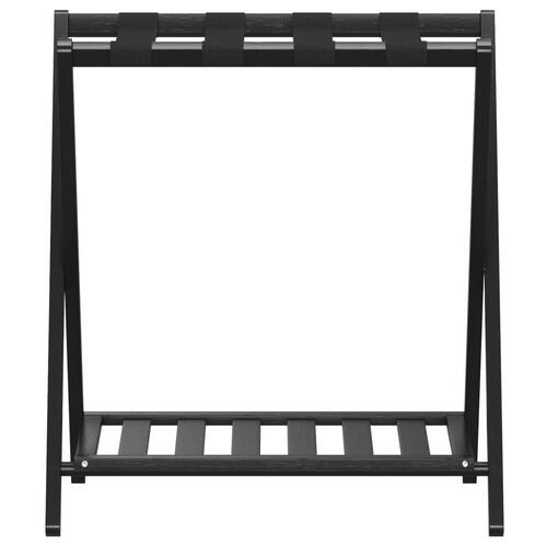 Kuffertbænk 68x38x58 cm bambus sort