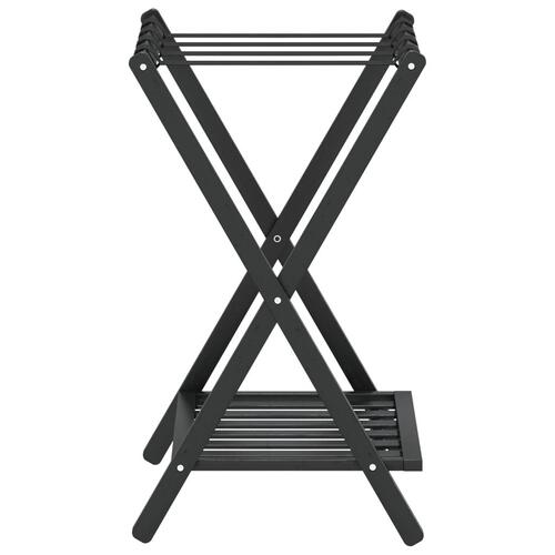 Kuffertbænk 68x38x58 cm bambus sort