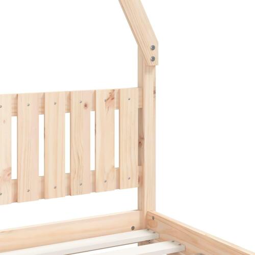 Sengeramme til juniorseng 80x200 cm massivt fyrretræ
