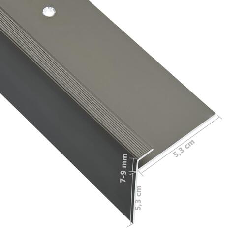 15 stk. trappelister F-facon 90 cm aluminium brun