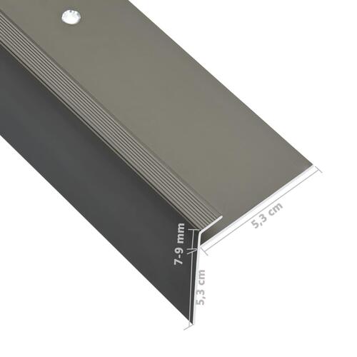 15 stk. trappelister F-facon 134 cm aluminium brun