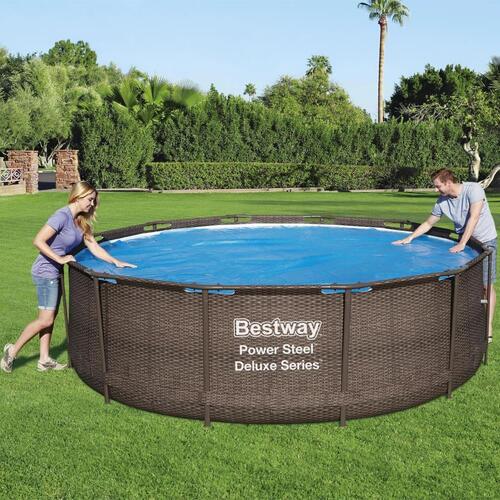 Bestway solopvarmet poolovertræk Flowclear 356 cm