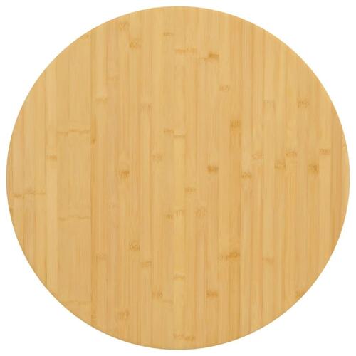 Bordplade Ø80x2,5 cm bambus
