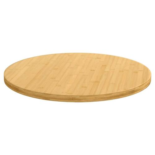 Bordplade Ø80x2,5 cm bambus