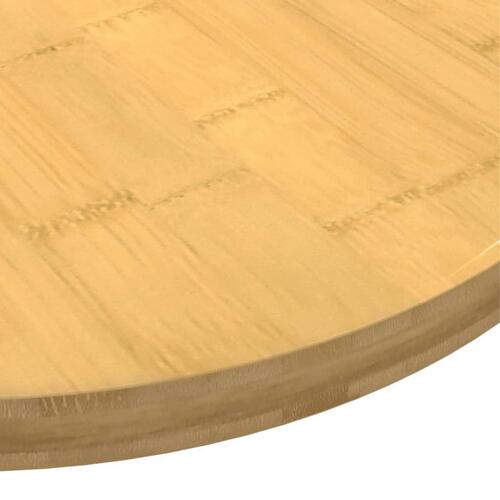 Bordplade Ø80x2,5 cm bambus