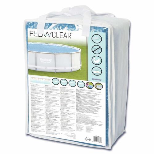 Bestway solopvarmet poolovertræk Flowclear 427 cm