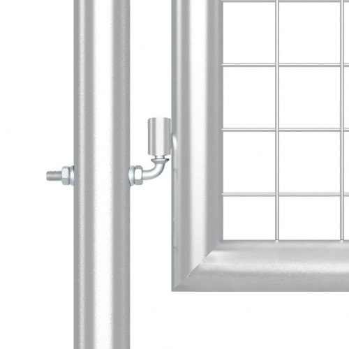 Havelåge i net - galvaniseret stål, sølv 350 × 125 cm