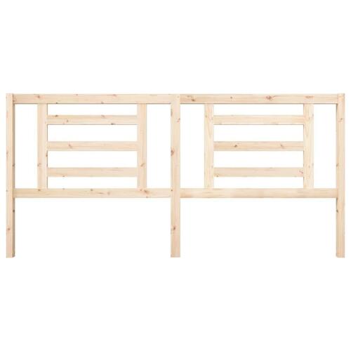 Sengegærde 206x4x100 cm massivt fyrretræ