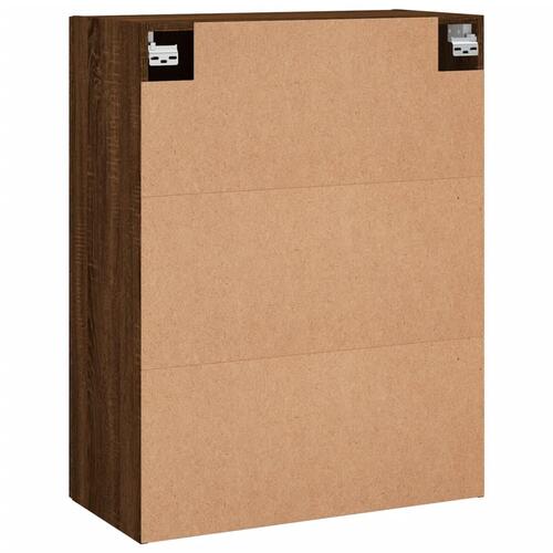 Vægskabe 2 stk. 69,5x34x90 cm brun egetræsfarve