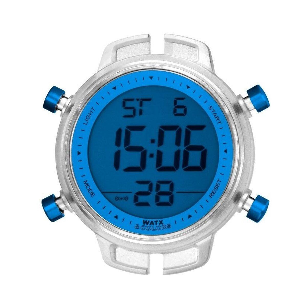 Watx herreur RWA1718 - blå digital skive, Ø 49 mm