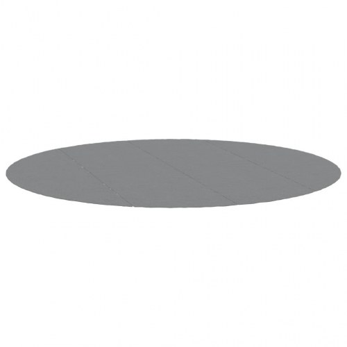 Poolunderlag Ø428 cm polyester-geotekstil lysegrå
