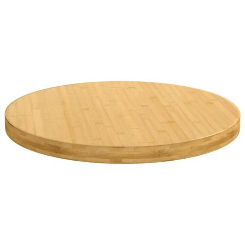Bordplade Ø90x4 cm bambus