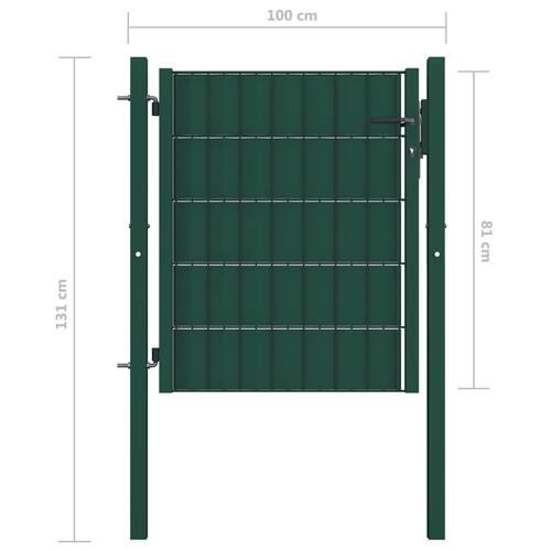 Hegnslåge 100x81 cm PVC og stål grøn