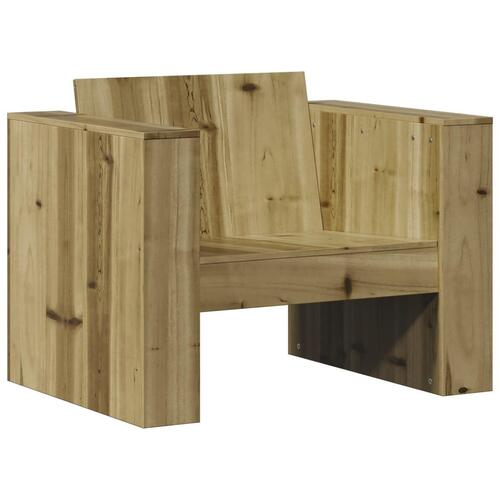 Sofastol til haven 79x60x62 cm imprægneret fyrretræ