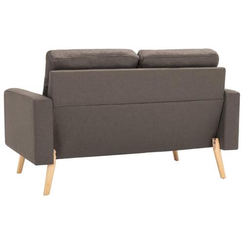 2-personers sofa stof gråbrun