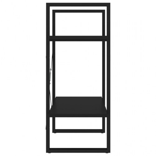 Bogreol med 2 hylder 60 x 30 x 70 cm i sort