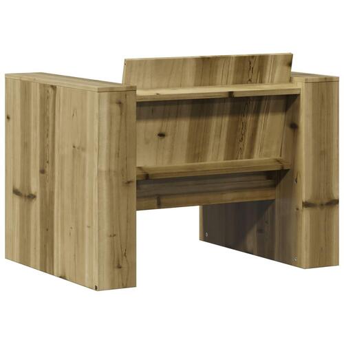 Sofastol til haven 79x60x62 cm imprægneret fyrretræ