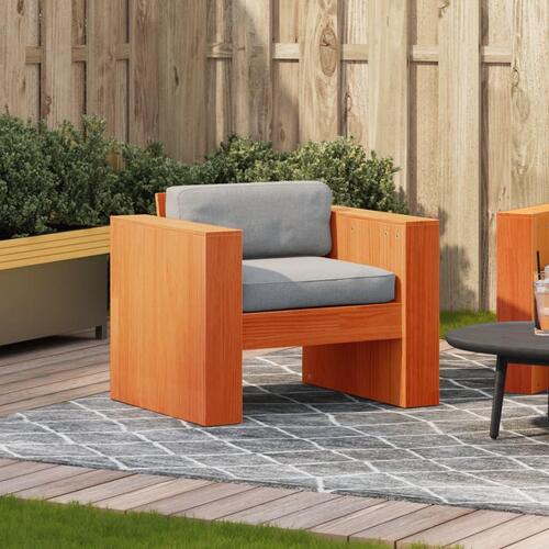 Sofastol til haven 79x60x62 cm massivt fyrretræ gyldenbrun