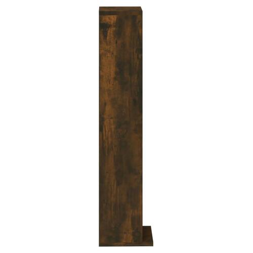 Reol 21x20x88 cm konstrueret træ røget egetræsfarve