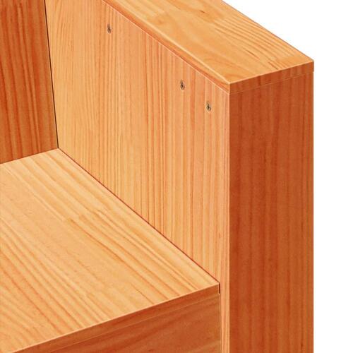 Sofastol til haven 79x60x62 cm massivt fyrretræ gyldenbrun