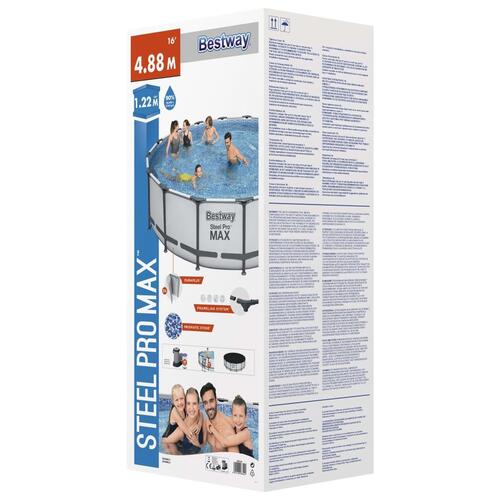 Bestway Steel Pro MAX swimmingpoolsæt 488x122 cm