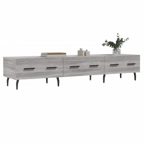 Tv-bord 150x36x30 cm konstrueret træ grå sonoma-eg