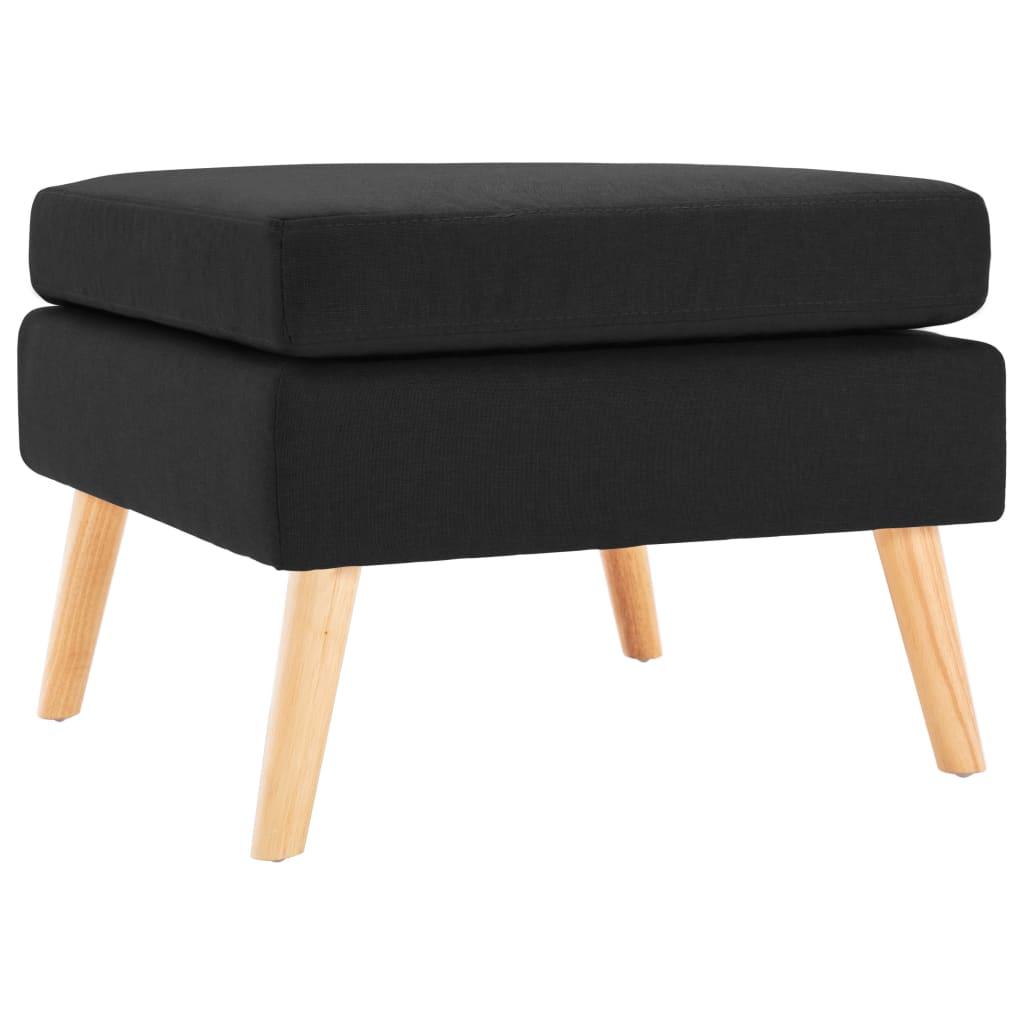 Fodskammel stof sort billede