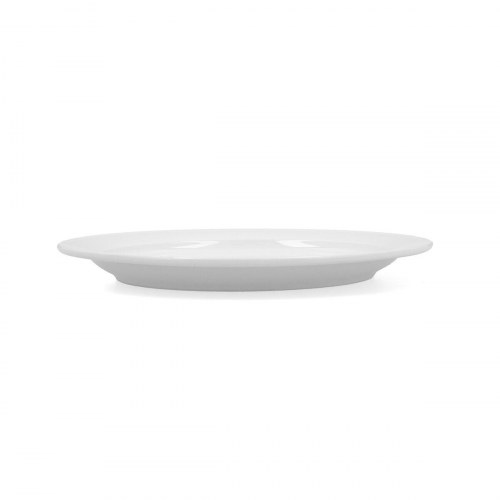 Bidasoa Glacial flad middagstallerken, hvid keramik, Ø 24 cm (6 stk)