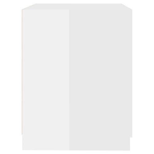 Vaskemaskineskab 71x71,5x91,5 cm hvid højglans