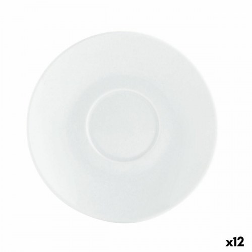 Basic Kaffe underkop, keramik, hvid 12,5 cm - 12 stk.