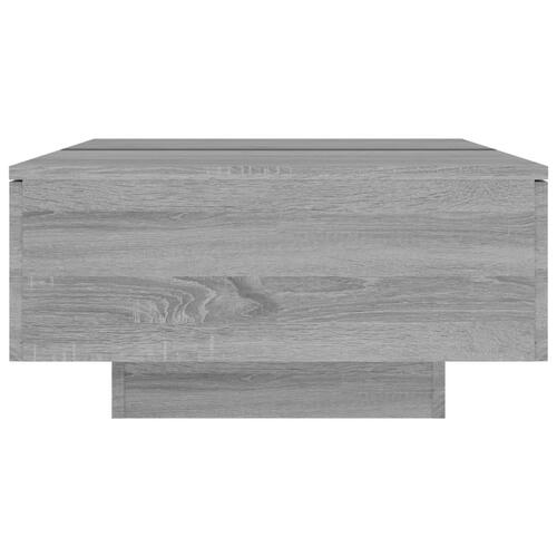 Sofabord 90x60x31 cm konstrueret træ grå sonoma-eg