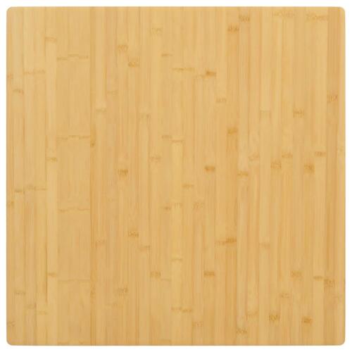 Bordplade 80x80x2,5 cm bambus