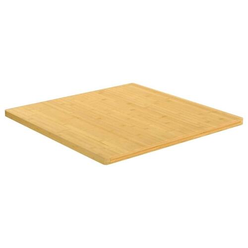 Bordplade 80x80x2,5 cm bambus