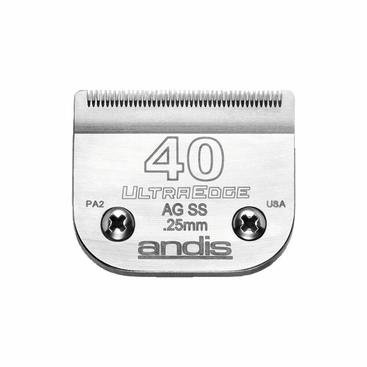 Andis UltraEdge S-40 udskifteligt barberblad - Hund, 0,25 mm, rustfrit stål