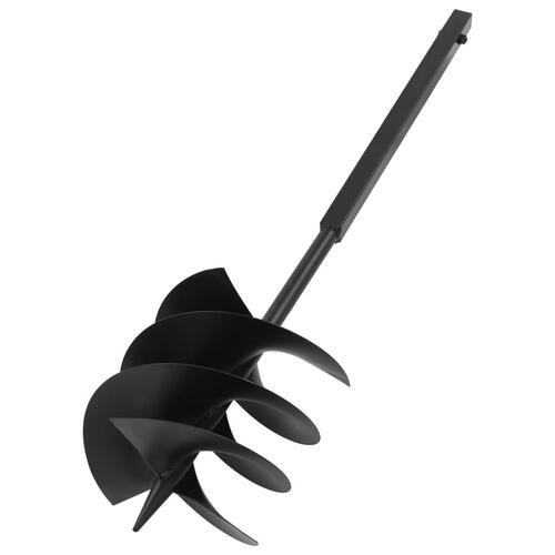 Jordbor med håndtag 250 mm stål sort