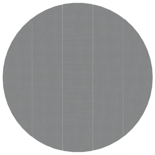Poolunderlag Ø550 cm i polyester-geotekstil - lysegrå