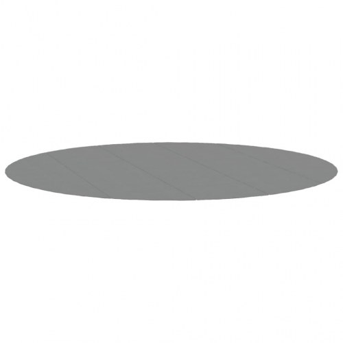 Poolunderlag Ø550 cm i polyester-geotekstil - lysegrå