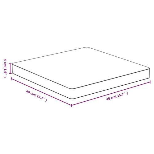 Bordplade 40x40x4 cm bambus