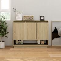 Skænk 97x31x75 cm konstrueret træ sonoma-eg