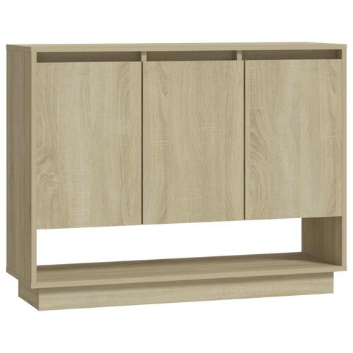 Skænk 97x31x75 cm konstrueret træ sonoma-eg
