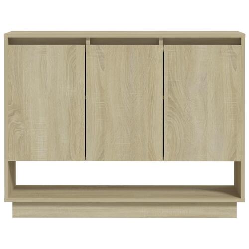 Skænk 97x31x75 cm konstrueret træ sonoma-eg