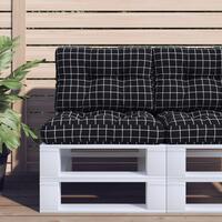 Pallehynder 2 stk. stof ternet sort