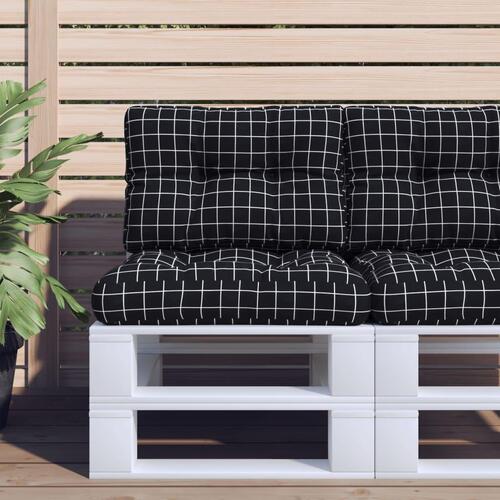 Pallehynder 2 stk. stof ternet sort