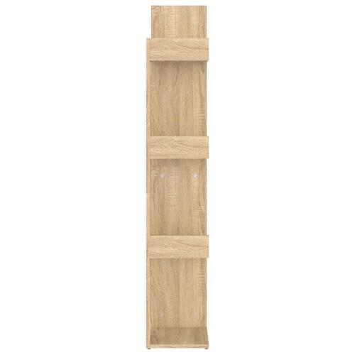 Bogreol 48x25,5x140 cm konstrueret træ sonoma-eg