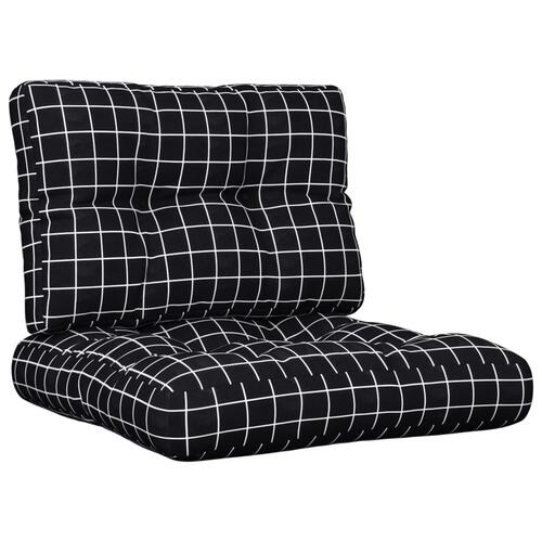 Pallehynder 2 stk. stof ternet sort