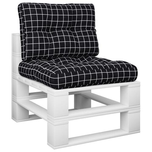 Pallehynder 2 stk. stof ternet sort