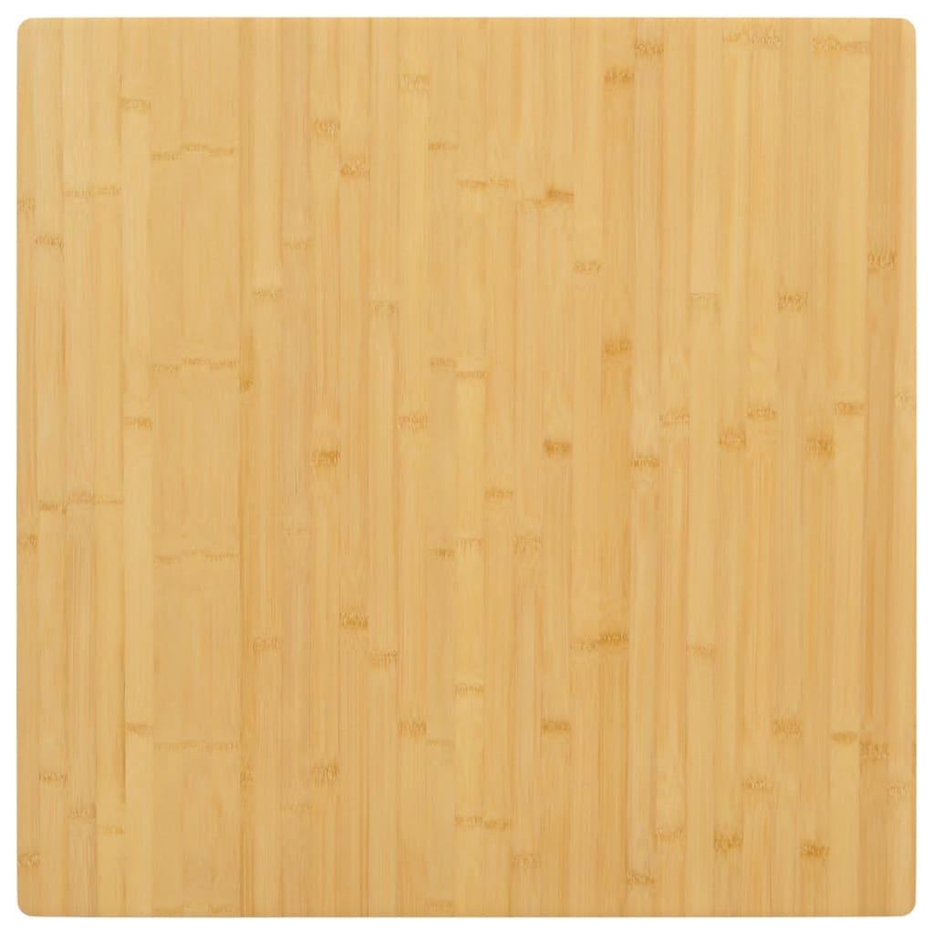 Bordplade 80x80x4 cm bambus