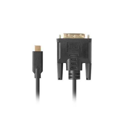 USB C til DVI-D-kabel Lanberg CA-CMDV-10CU-0018-BK Sort 1,8 m